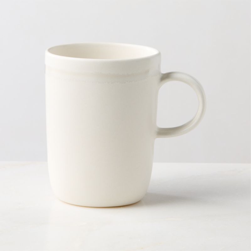 Viewing product image Hyacinth White Mug With Reactive Glaze 11.75oz - image 1 of 3