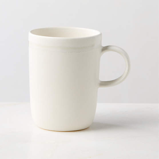 Hyacinth White Mug with Reactive Glaze 11.75oz