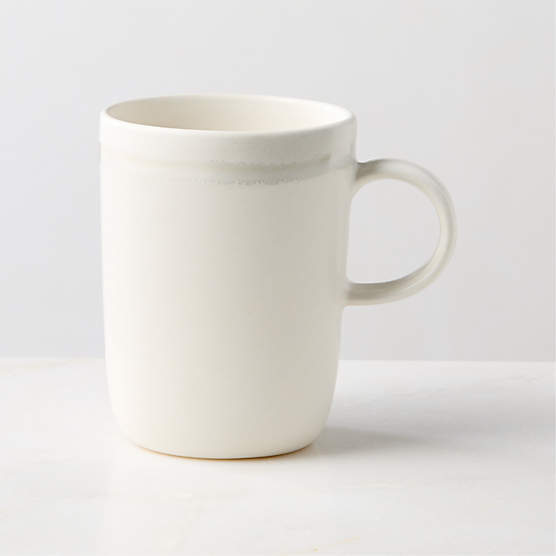 Hyacinth White Mug with Reactive Glaze 11.75oz