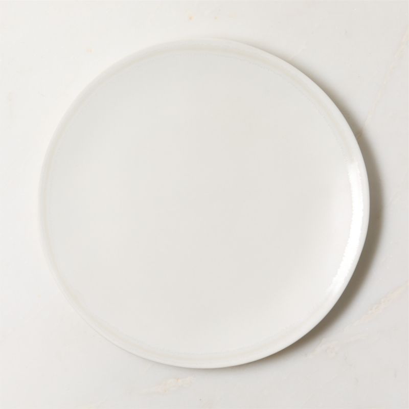 Viewing product image Hyacinth White Dinner Plate with Reactive Glaze - image 1 of 5