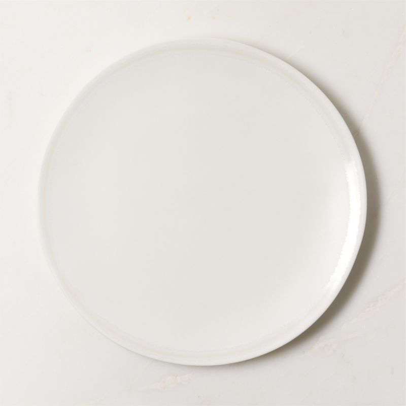 View Hyacinth White Dinner Plate with Reactive Glaze details