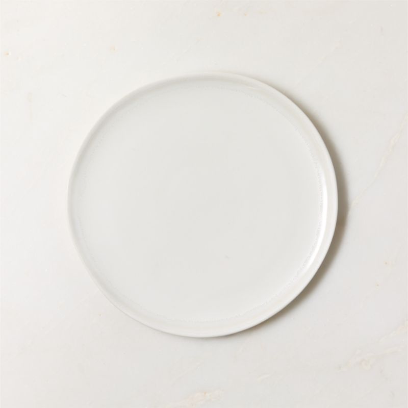 View Hyacinth White Salad Plate with Reactive Glaze details