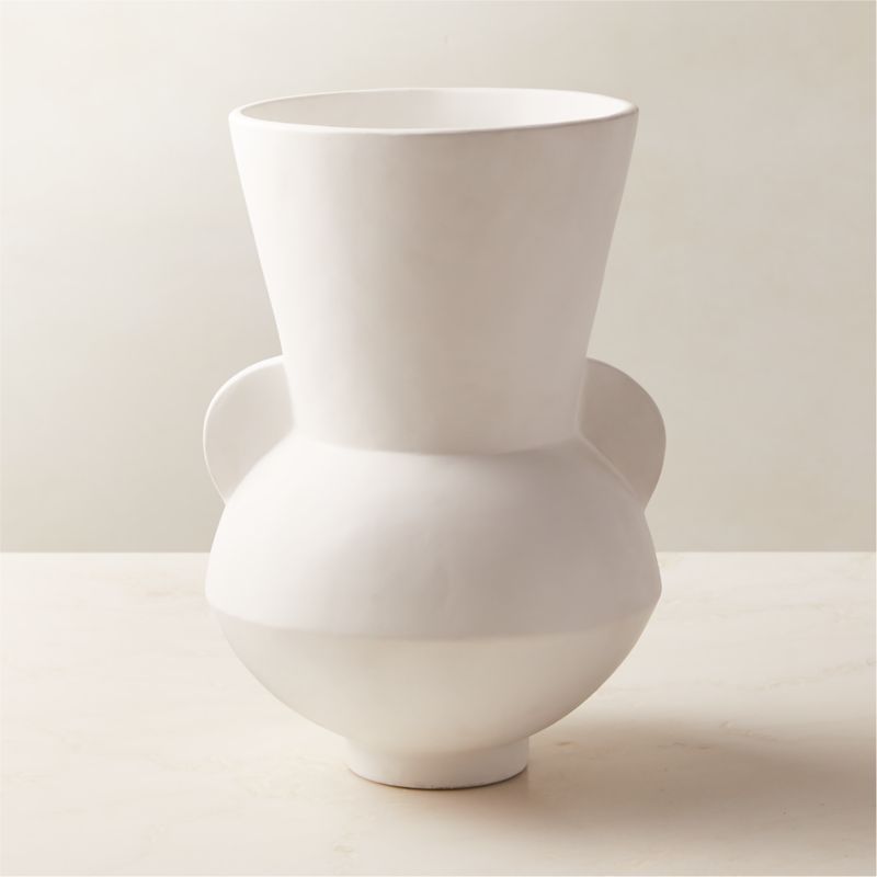 View Hydra White Terracotta Vase details
