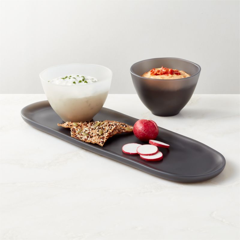 Hylee Black Resin Dip Serving Bowl - image 5 of 7