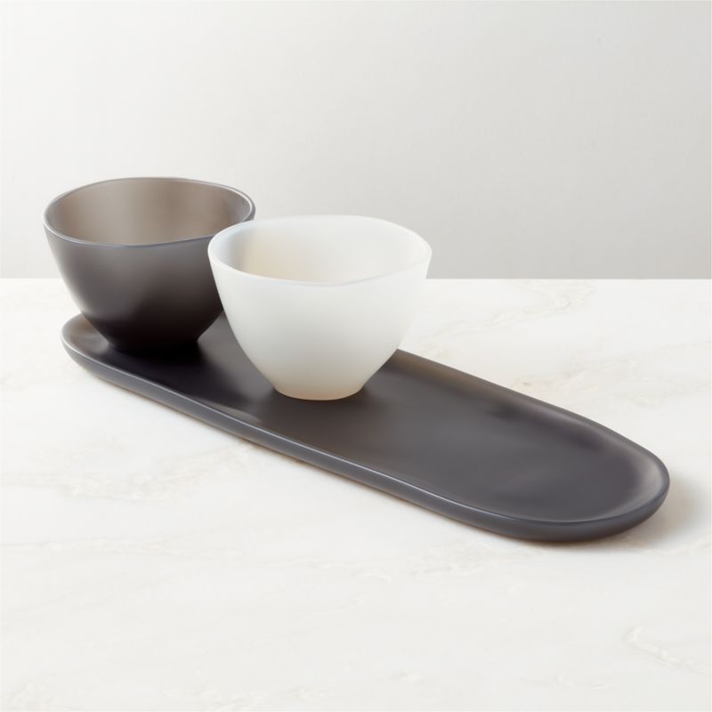 Hylee Black Resin Dip Serving Bowl - image 3 of 7