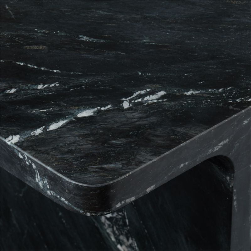 I Beam Black Marble Side Table - image 9 of 14