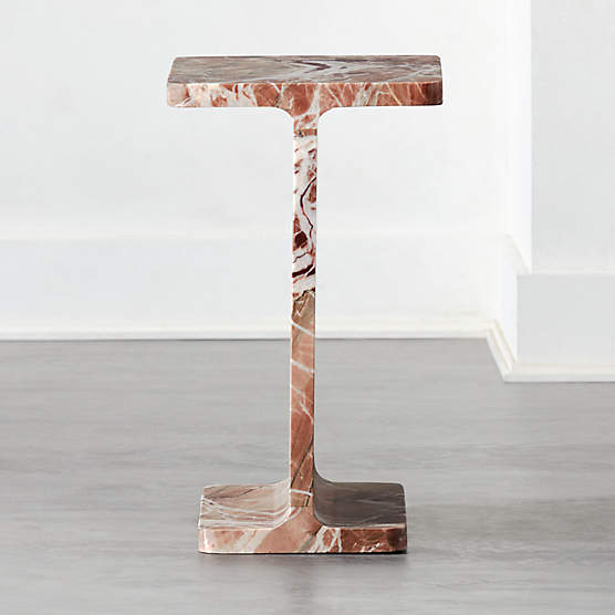 Bisque Plaster Side Table + Reviews CB2