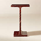 Toron Dark Brown Acacia Wood Tall Pedestal Table