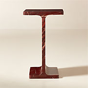 Scoop 71" Black Marble and Oak Wood Console Table