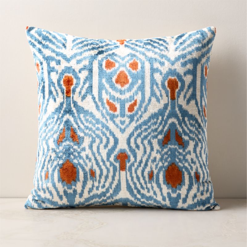 Icatio Turkish Silk Throw Pillow with Down-Alternative Insert 20" - image 0 of 5