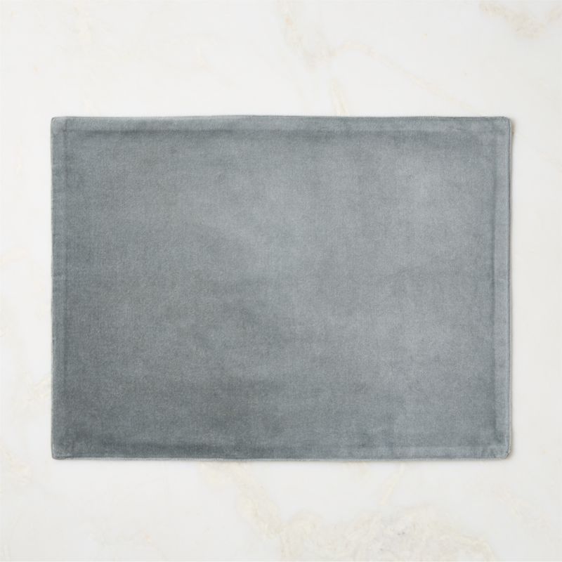 View Ice Blue Velvet Placemat details