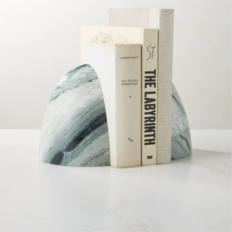View Ice Jade Green Marble Bookend details