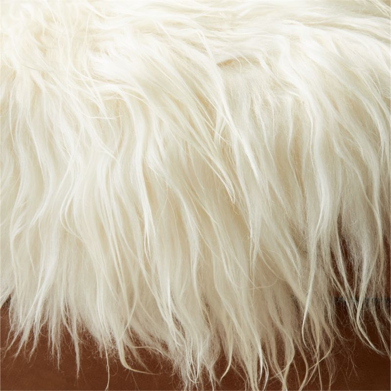 Icelandic White Sheepskin Fur Throw Blanket - image 2 of 10