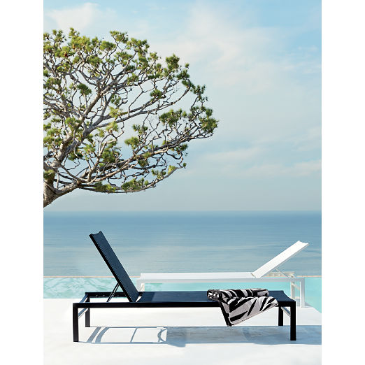 Idle Black Sun Lounger Set of 2