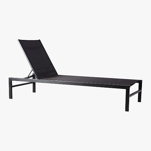 Idle Black Outdoor Sun Lounger