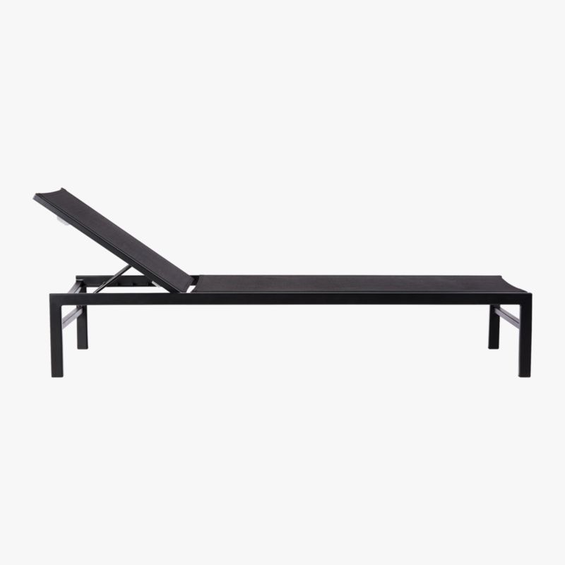 Idle Black Outdoor Sun Lounger - image 7 of 10