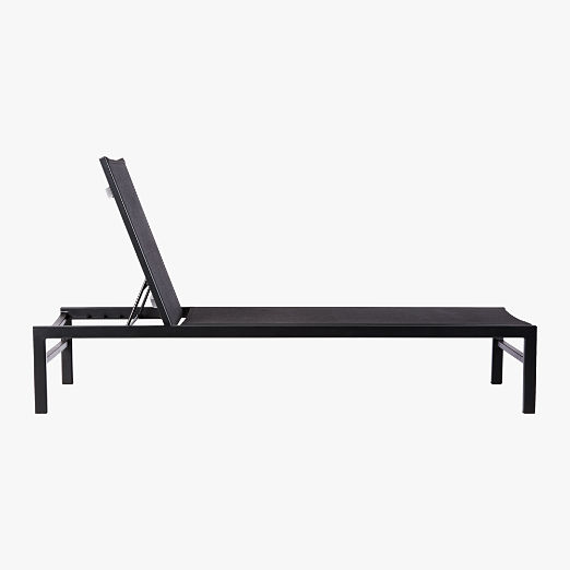 Idle Black Outdoor Sun Lounger