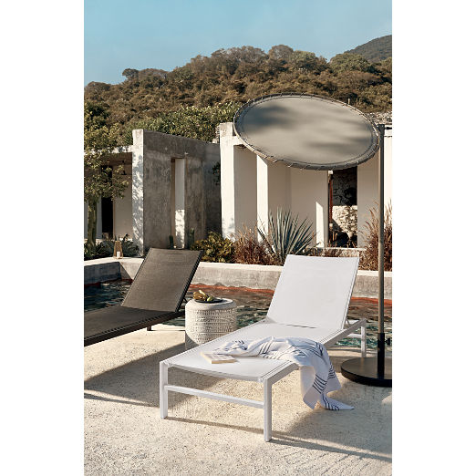 Idle Black Outdoor Sun Lounger