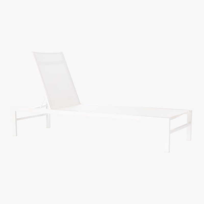 Idle White Outdoor Sun Lounger - image 6 of 10