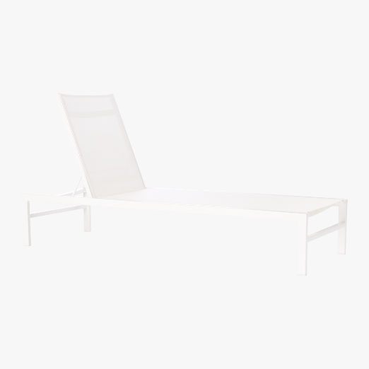 Idle White Outdoor Sun Lounger