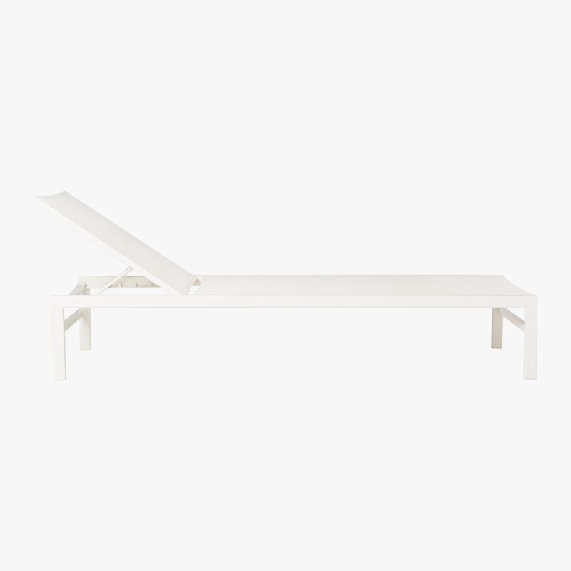 Idle White Outdoor Sun Lounger - image 7 of 10