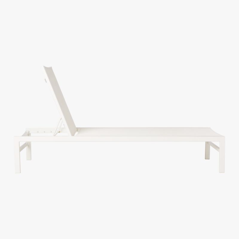 Idle White Outdoor Sun Lounger - image 5 of 10