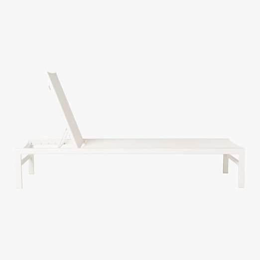 Idle White Outdoor Sun Lounger