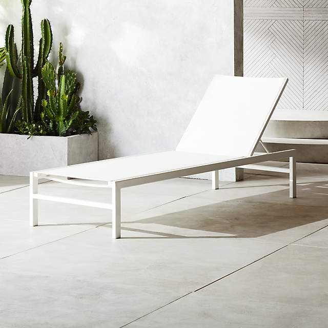 White on sale pool lounger