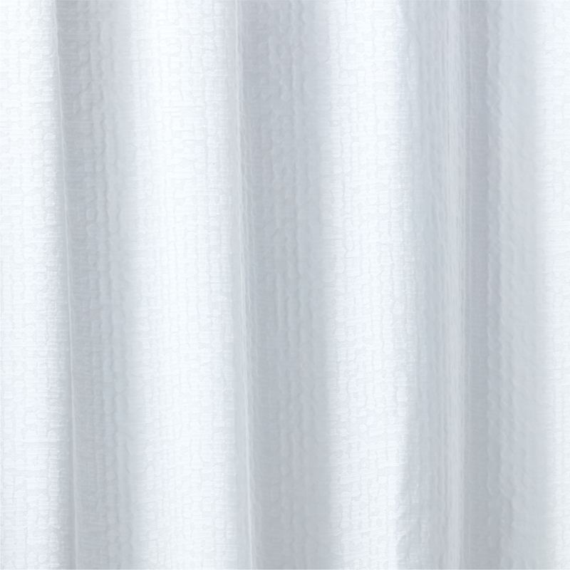 Charlotte Ribbed White Organic Shower Curtain 72 + Reviews