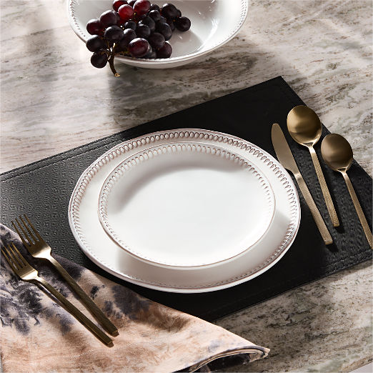 Iliana White Stoneware Pasta Bowls Set of 4