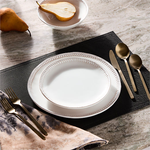 Iliana White Stoneware Salad Plate