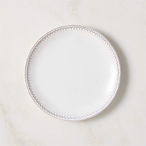 Iliana White Stoneware Salad Plate