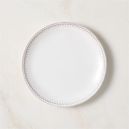 Iliana White Stoneware Salad Plate