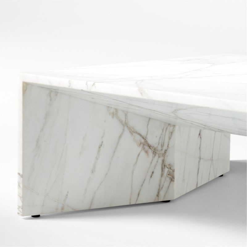 Ilise White Marble Indoor/Outdoor Coffee Table - image 8 of 11