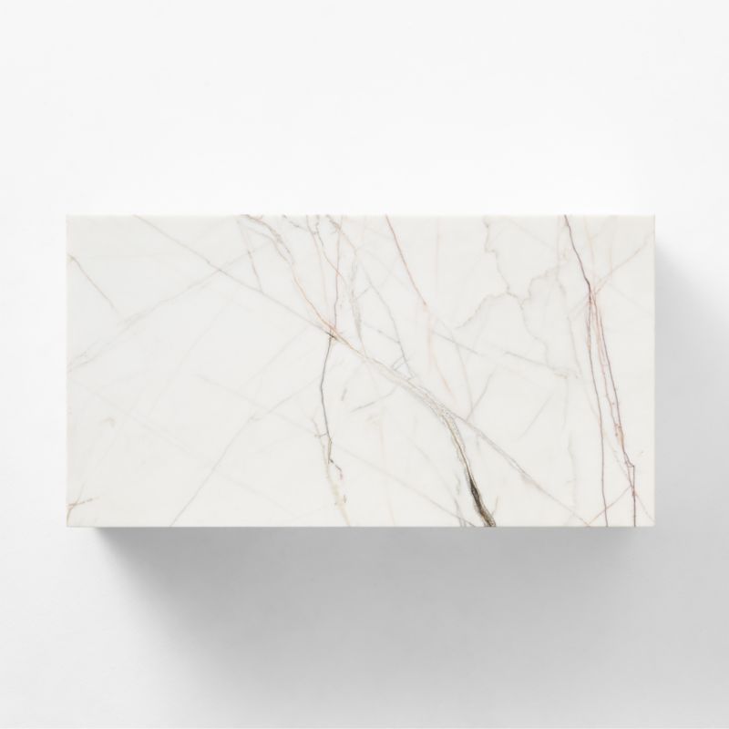 Ilise White Marble Indoor/Outdoor Coffee Table - image 10 of 11