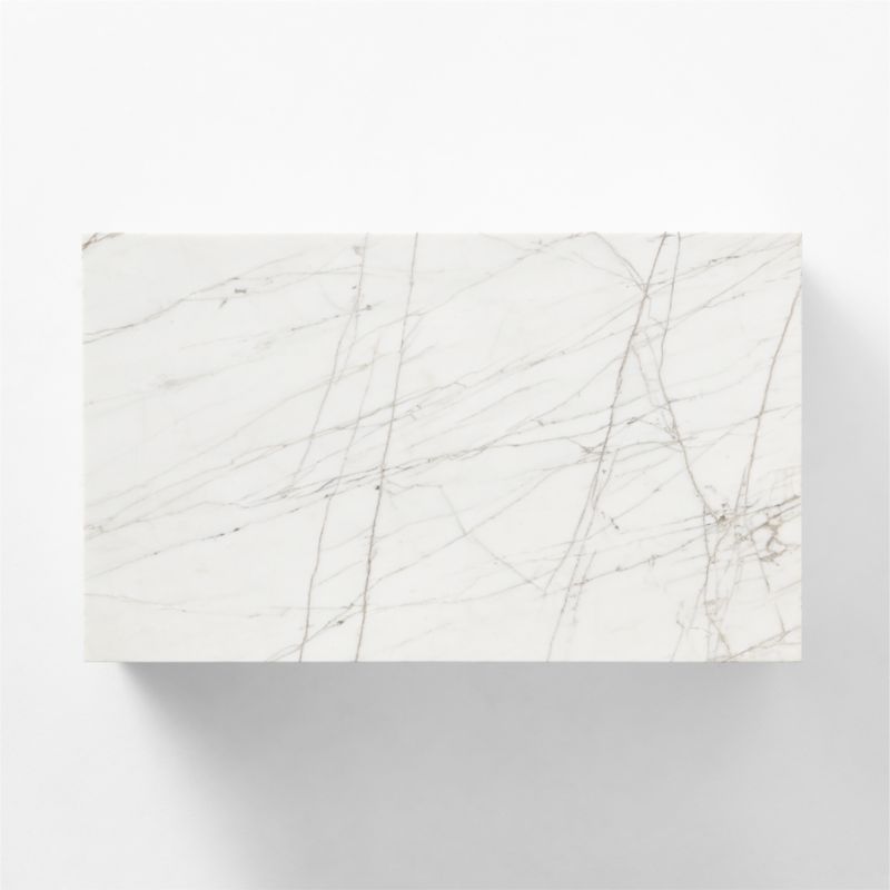 Ilise White Marble Indoor/Outdoor Coffee Table - image 9 of 11