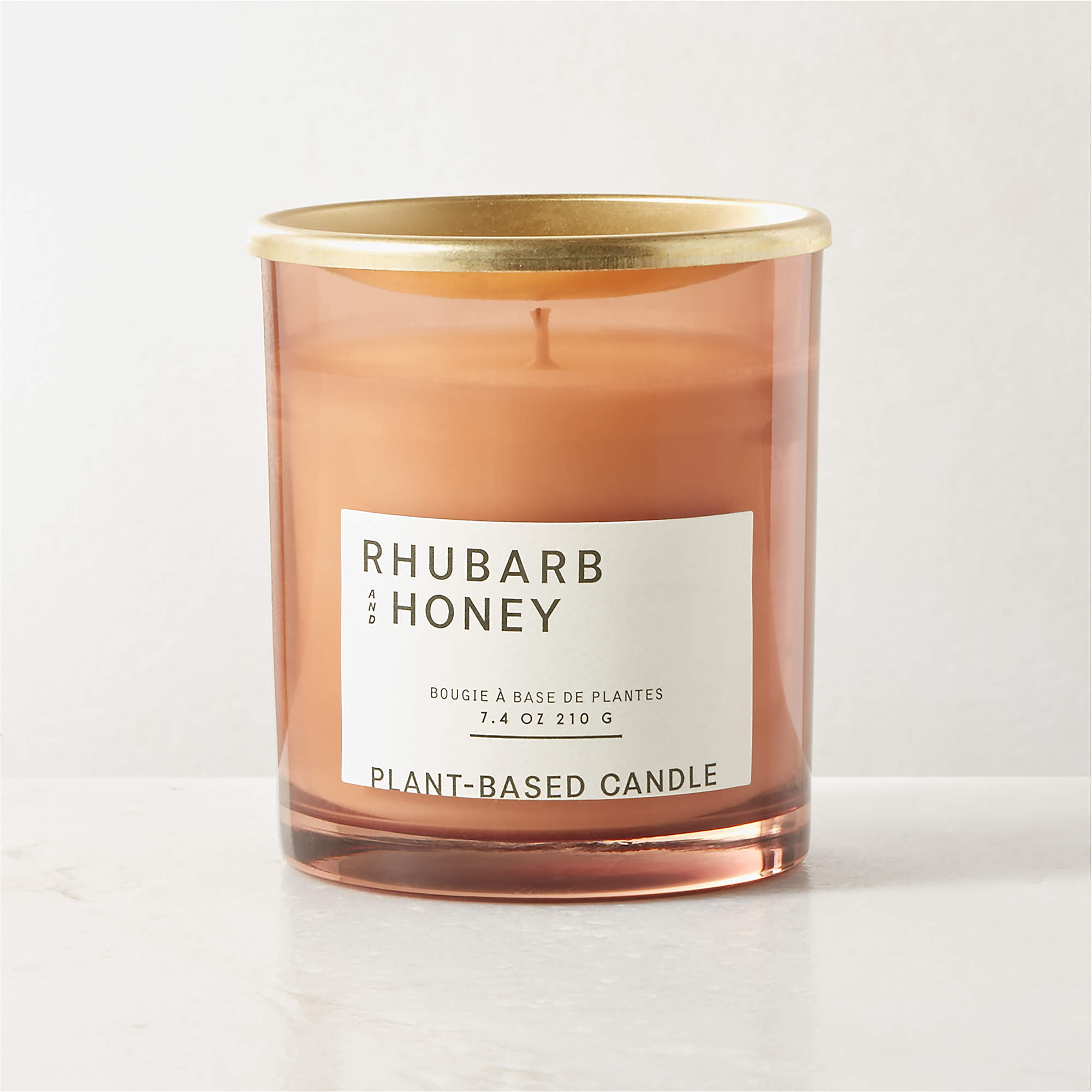 Illume Rhubarb + Honey Scented Candle 7.4 OZ + Reviews CB2