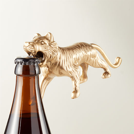 Imani Tiger Brass Bottle Opener