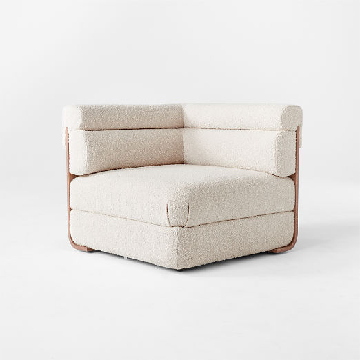 Imbu Boucle Corner Chair by Kravitz Design