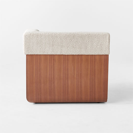 Imbu Boucle Corner Chair by Kravitz Design