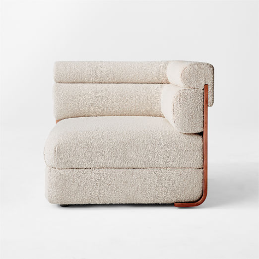 Imbu Boucle Corner Chair by Kravitz Design