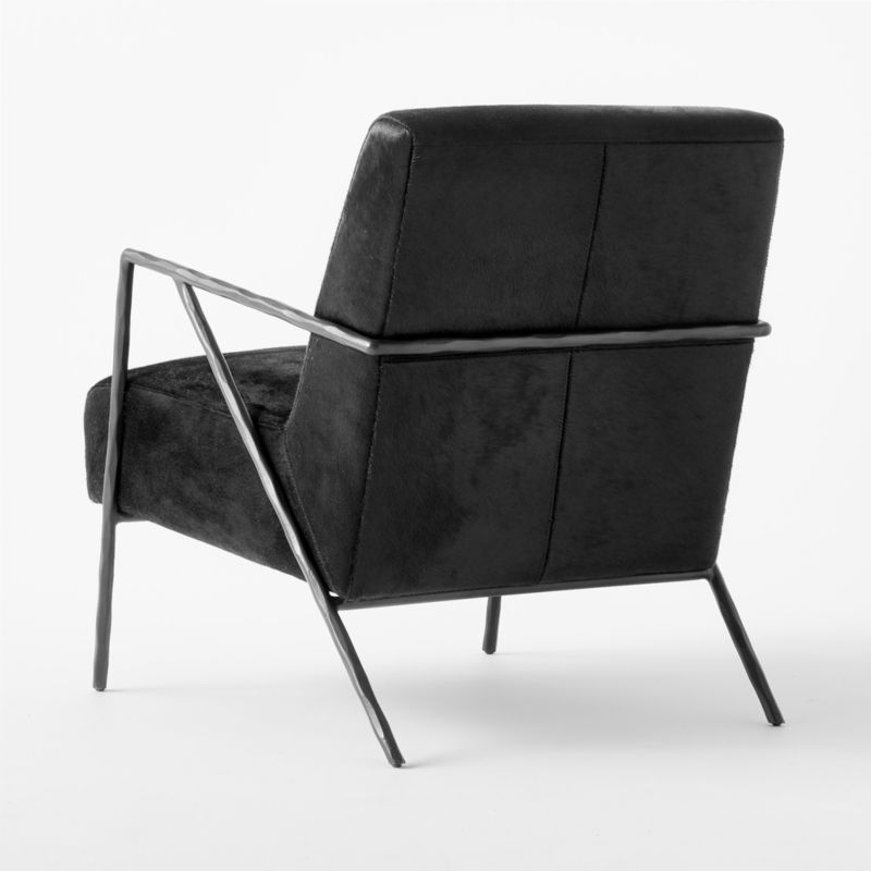 Imogene Black Hide Lounge Chair - image 8 of 9