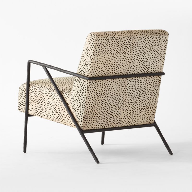 Imogene Dot Hair on Hide Lounge Chair - image 8 of 9