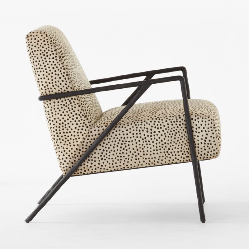 Imogene Dot Hair on Hide Lounge Chair - image 7 of 9