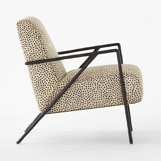 Imogene Dot Hair on Hide Lounge Chair