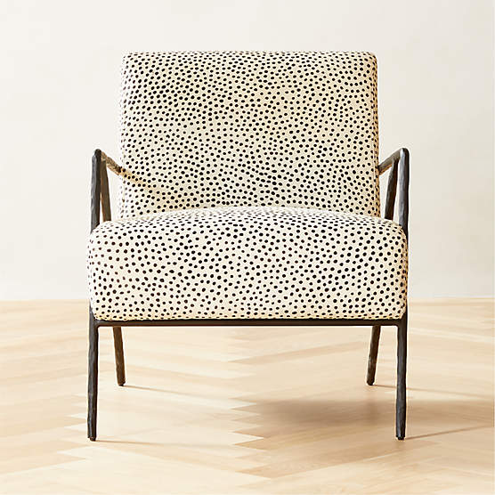 Imogene Dot Hair on Hide Lounge Chair