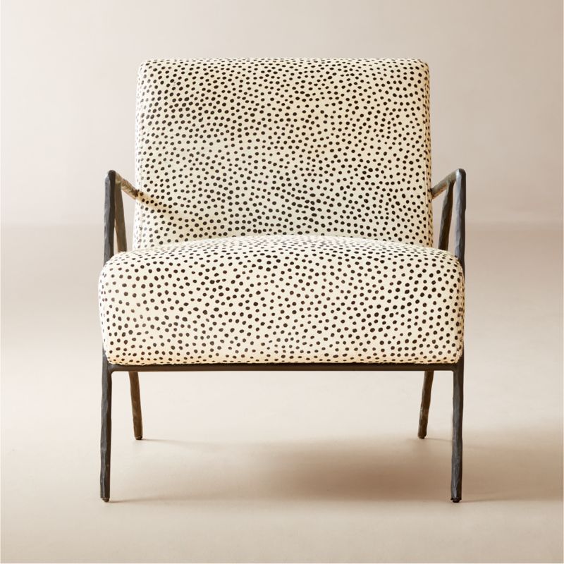 Imogene Dot Hair on Hide Lounge Chair