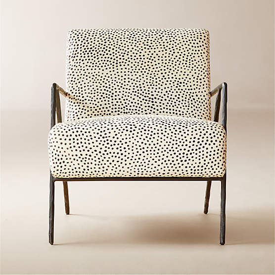Imogene Dot Hair on Hide Lounge Chair