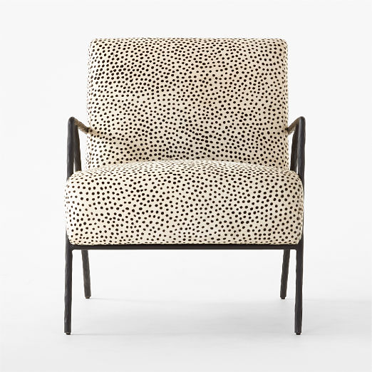 Imogene Dot Hair on Hide Lounge Chair