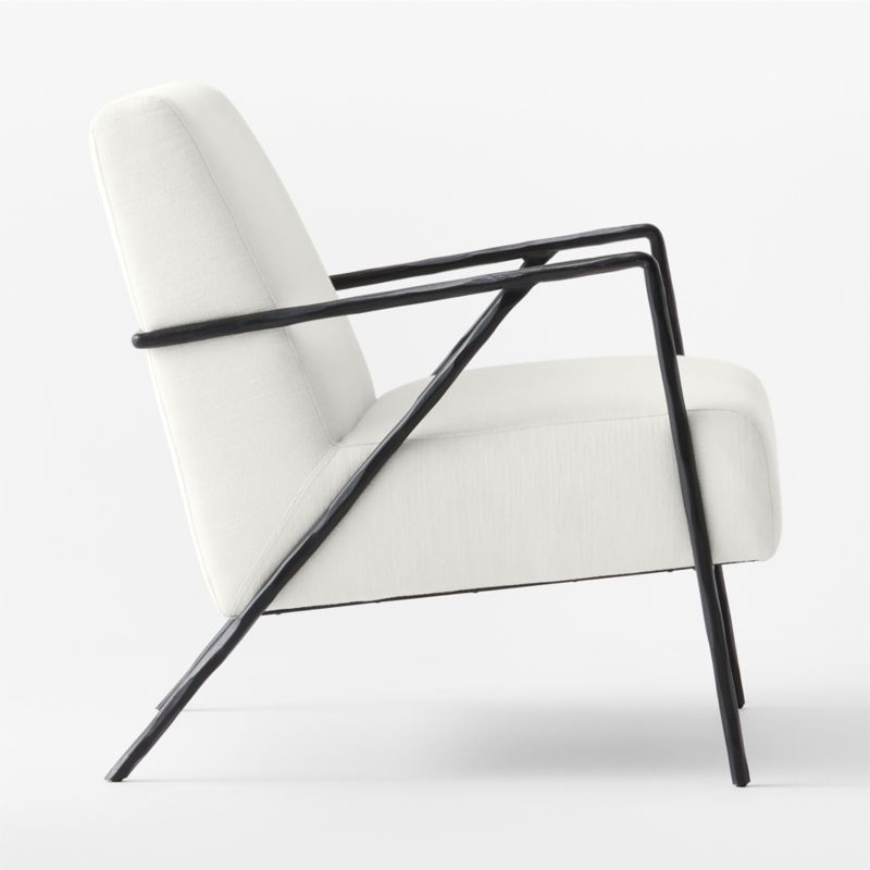 Imogene White Performance Fabric Lounge Chair - image 8 of 10